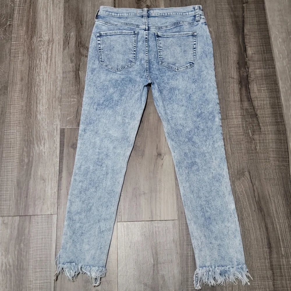 Free People Great Heights Freyed Hem Distressed Skinny Jeans - Picture 2 of 13